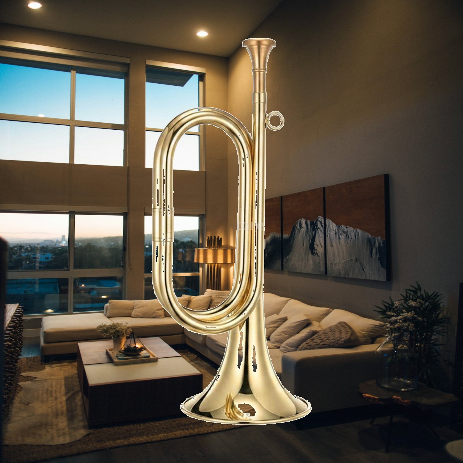 Corneta de Cuerpo de Latón, Tr - Musical Instrument Bugle reseña y precio